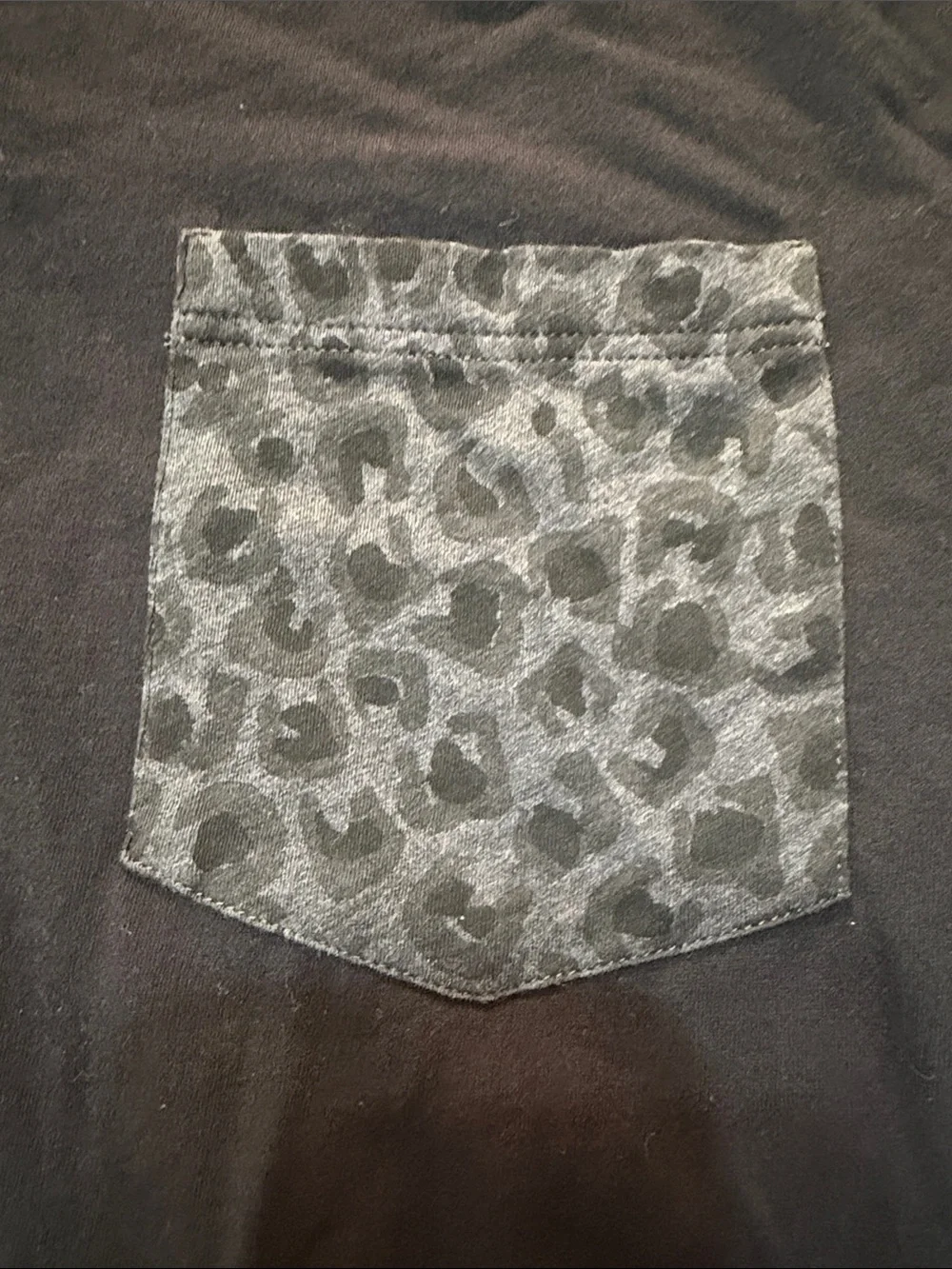 GUCCI Black Short-Sleeve Tee with Patterned Chest Pocket